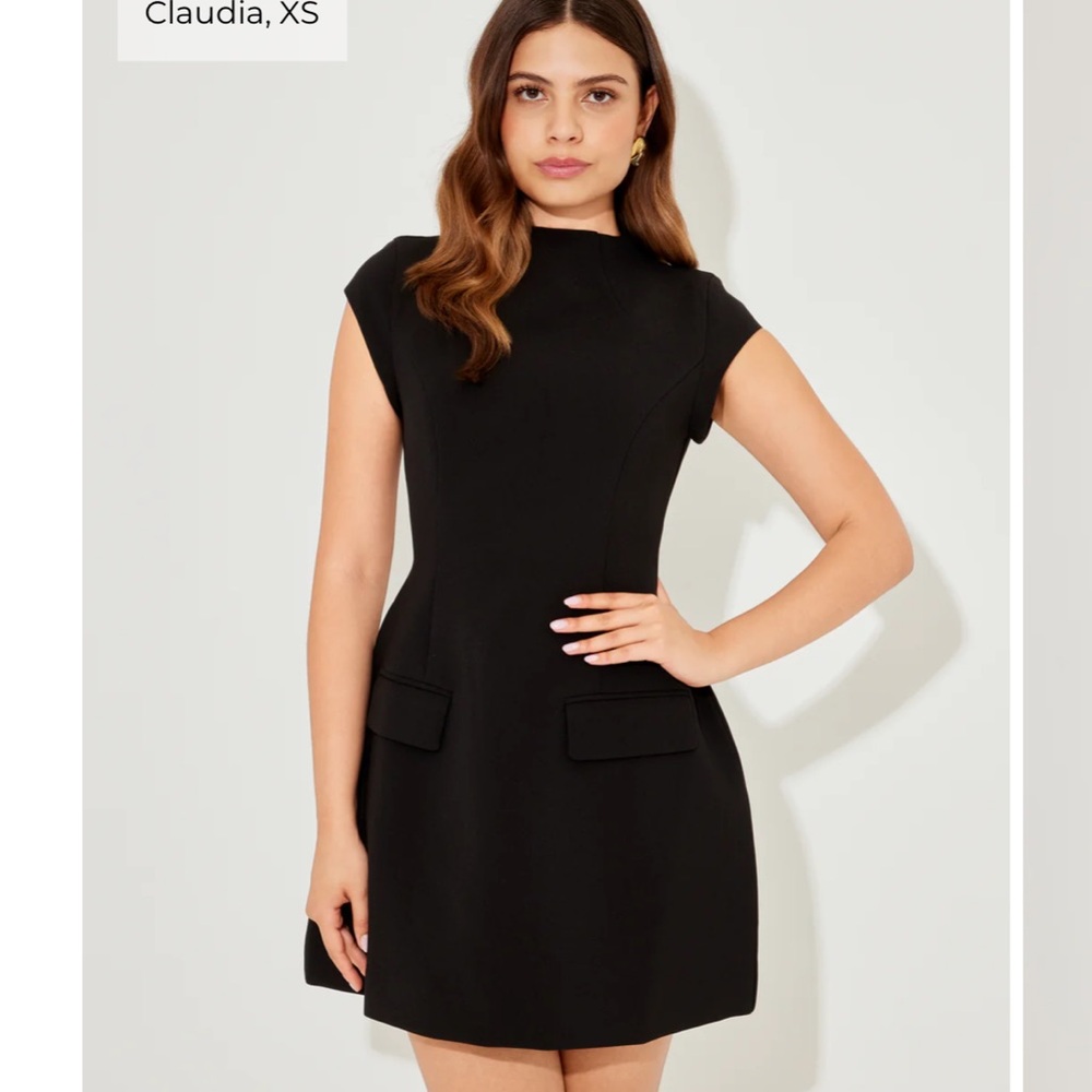 Odd Muse cap sleeve mini dress - black size large regular